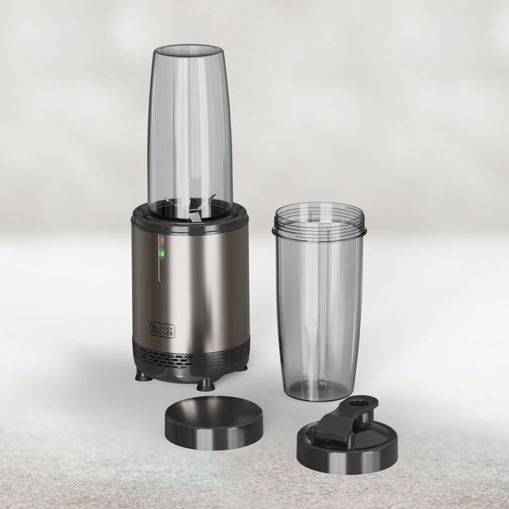 Black+Decker BXJBA1203E 1000 W hand blender + 2 bottles + 2 lids
