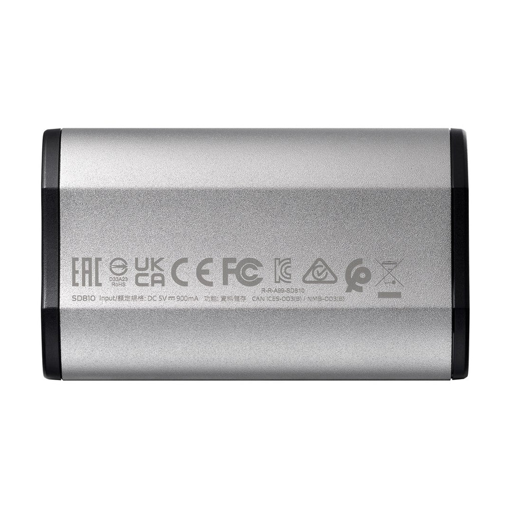 ADATA SD810 - 1 TB - USB Type-C - USB 3.2 Gen 2x2 - 2000 MB/s - Black - Silver - SD810-1000 G-CSG