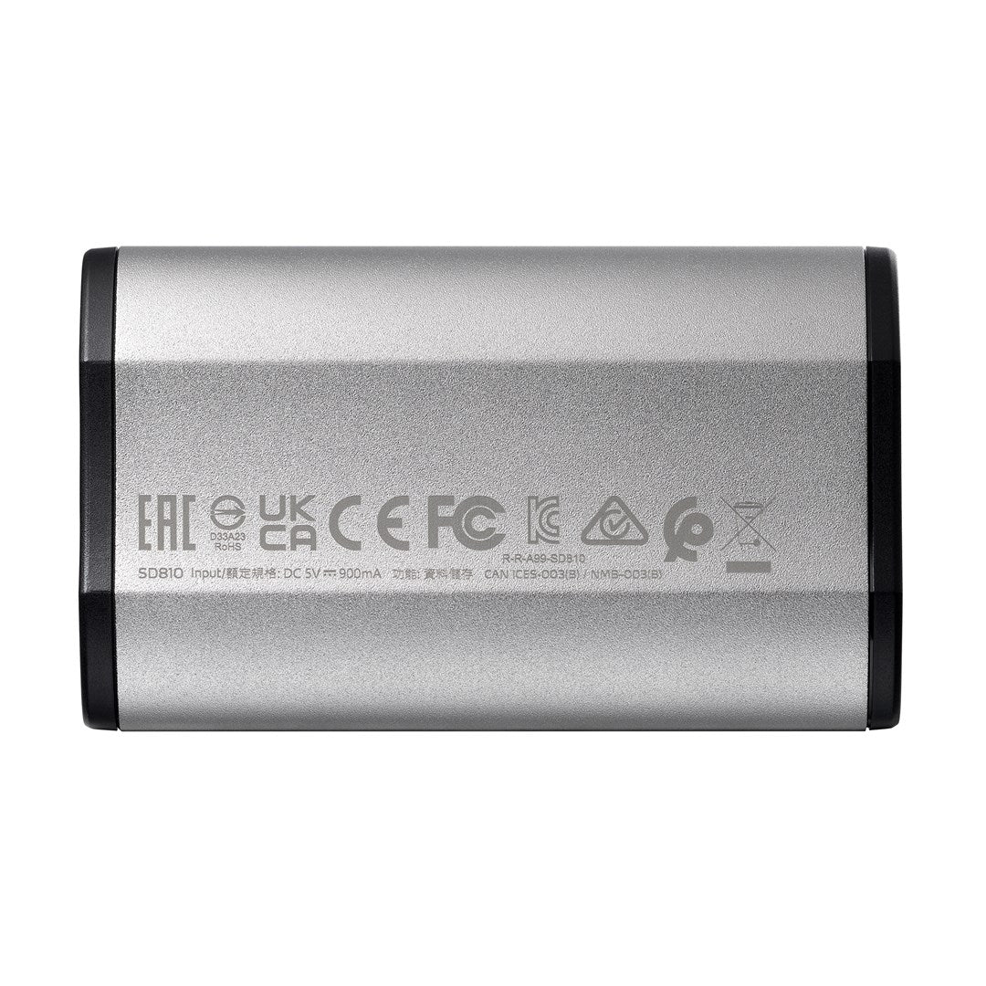 ADATA SD810 - 1 TB - USB Type-C - USB 3.2 Gen 2x2 - 2000 MB/s - Black - Silver - SD810-1000 G-CSG