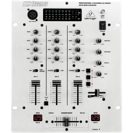 PRO MIXER DX626 Professional 3-Channel DJ Mixer 3-Kanal-DJ-Mixer 3-Kanal-Design
