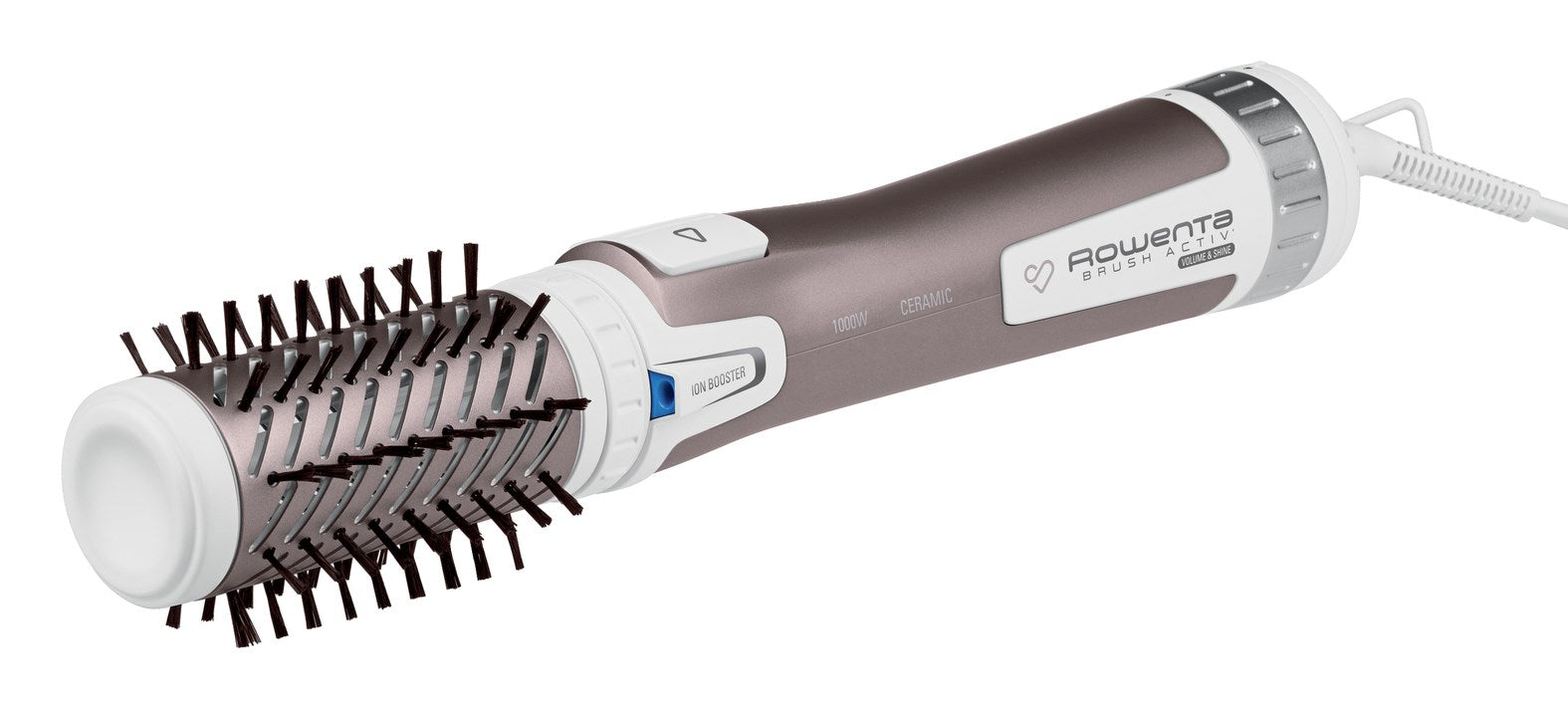Rowenta Brush Activ Premium Care CF9540 Hot air brush Warm Aluminium  Metallic  White 1000 W 1.8 m