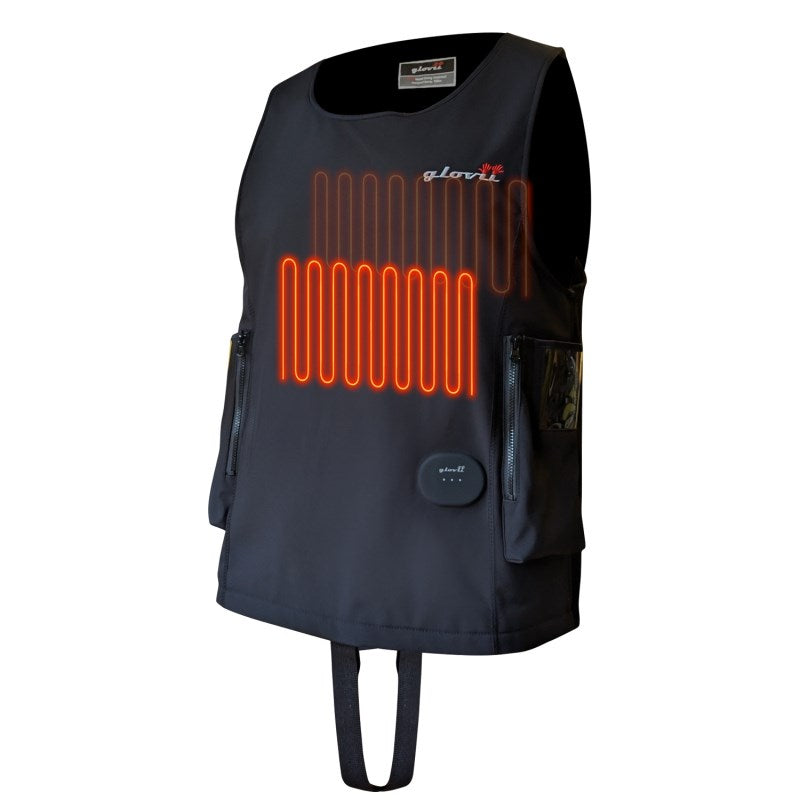 Glovii Water Sport Vest GMV2M - Softshell - Black - Size M - 2247 g - 364x310x115mm