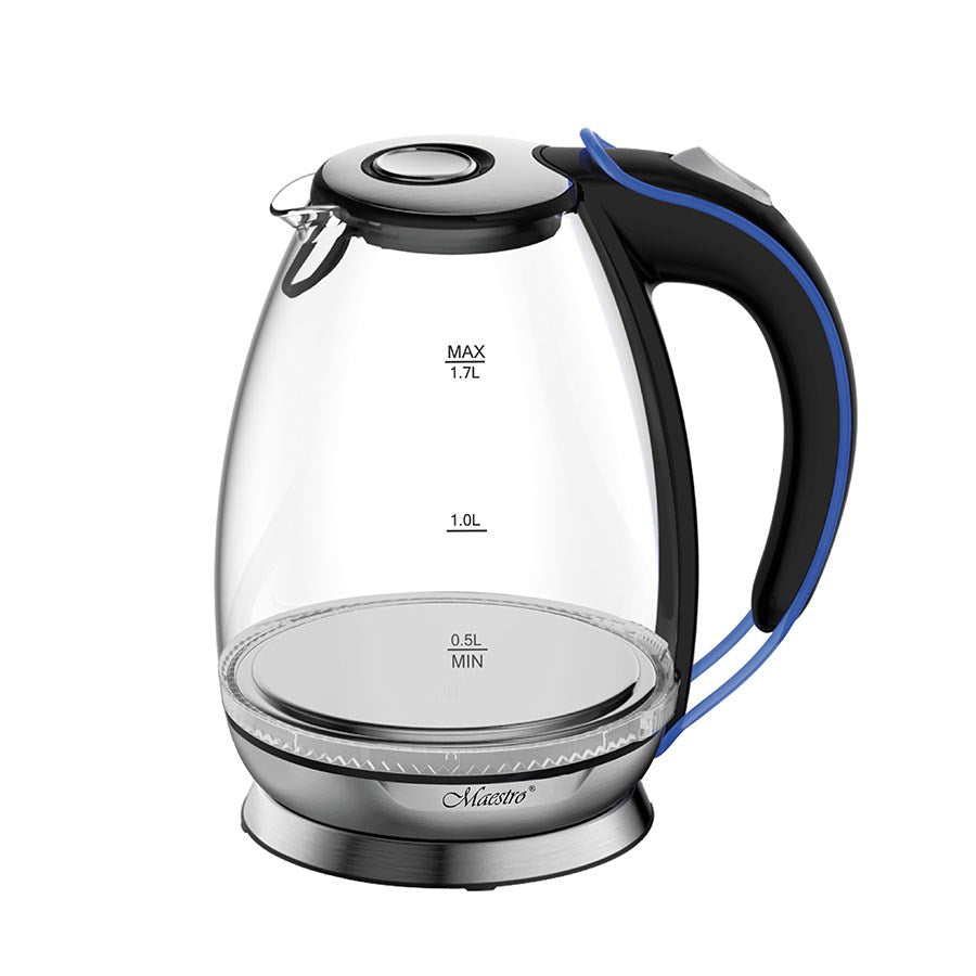 Maestro MR-054 Electric Kettle 2200W 1.7 L Glass and Plastic