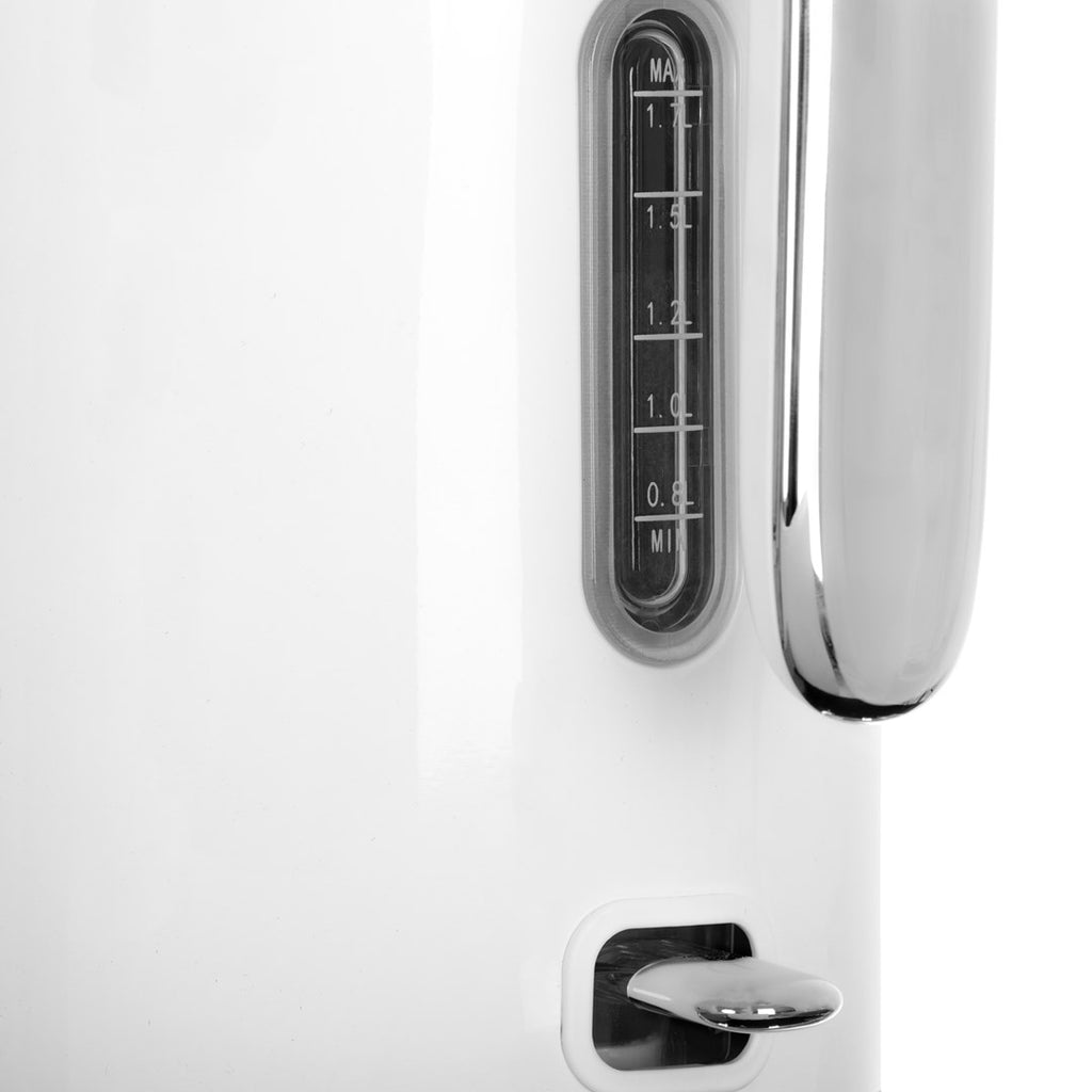 ADLER Electric Kettle 1.7 L 2200W Stainless Steel White AD 1341