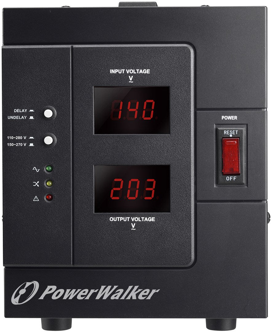 PowerWalker AVR 3000 SIV FR Voltage Regulator 1 AC Outlet 110-280 V Black