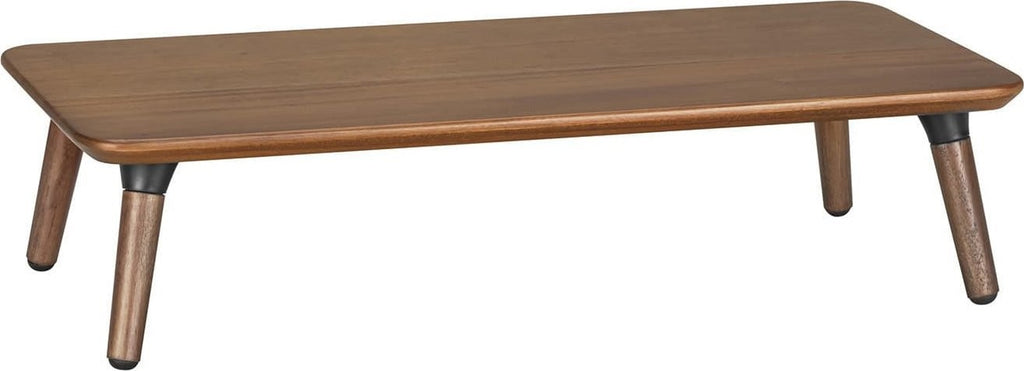 Maclean Wooden Monitor / Laptop Stand  (500x240x120mm)  black walnut  max. 20kg  MC-930