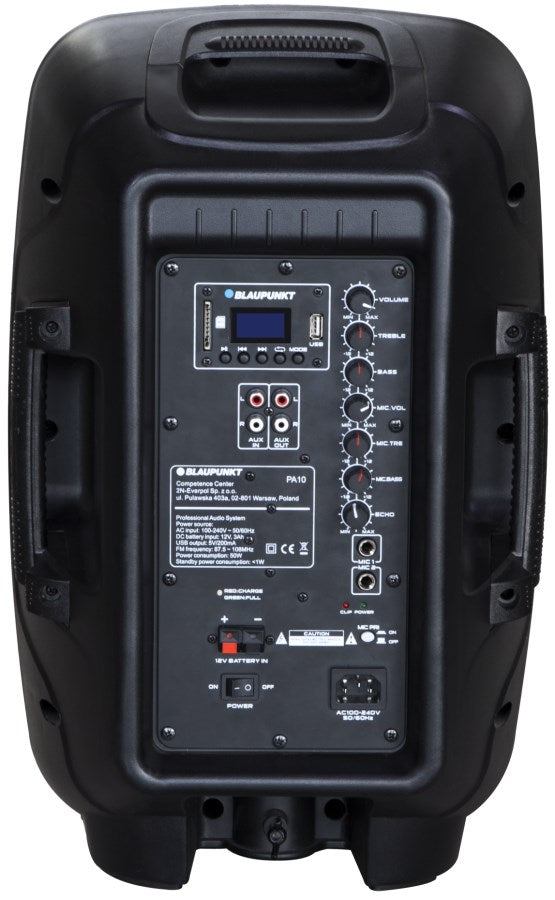 Blaupunkt PA10 Professional Audio System 600 W Black Model: Blaupunkt PA10