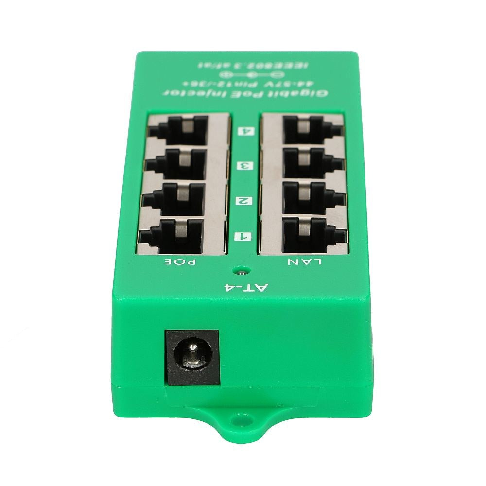 Extralink Gigabit PoE Injector 4 Portowy Active  4 ports Gigabit 802.3at/af  Mode A