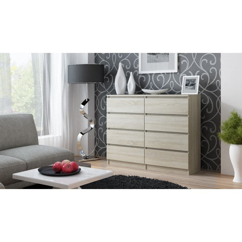 Topeshop Chest of Drawers MALWA M8 120 Sonoma Oak