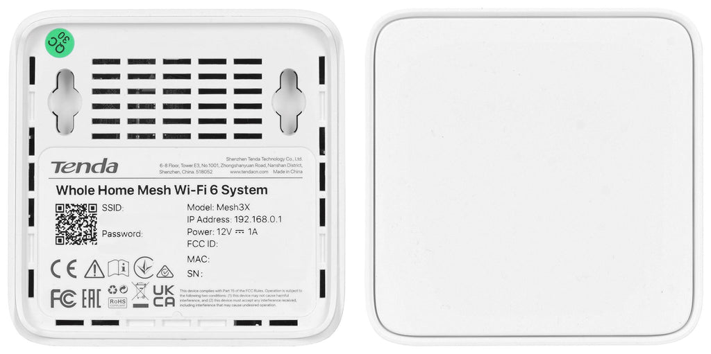 Tenda MX3 (2-PACK) Mesh Wi-Fi System Dual-band Wi-Fi 6 White