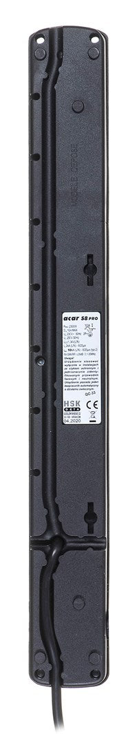 Acar S8 PRO Surge Protector 8 Sockets 3 m Black