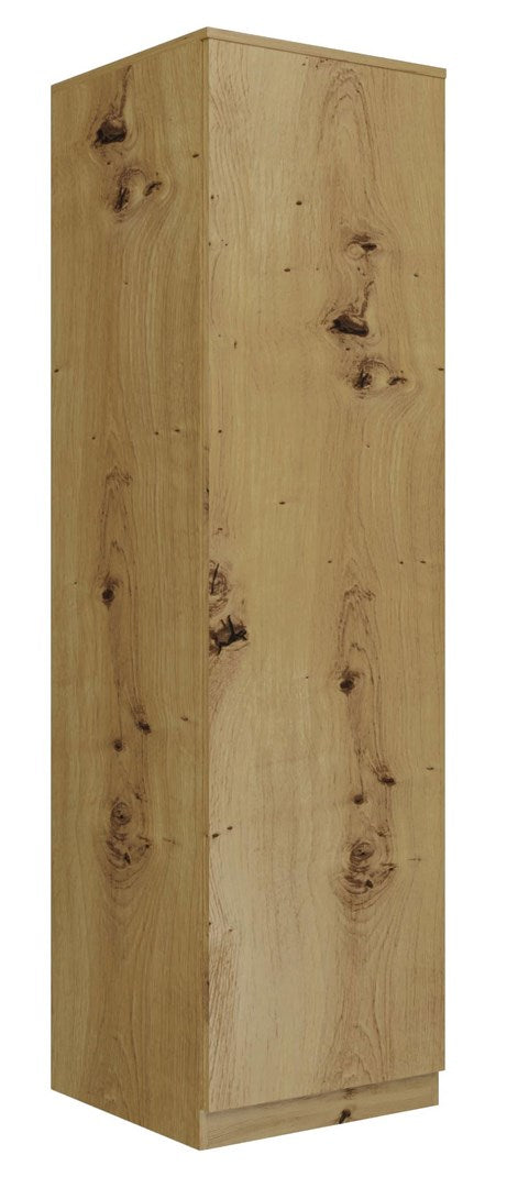 Topeshop SD-50 Artisan Wardrobe - Oak with 5 Shelves and 1 Door