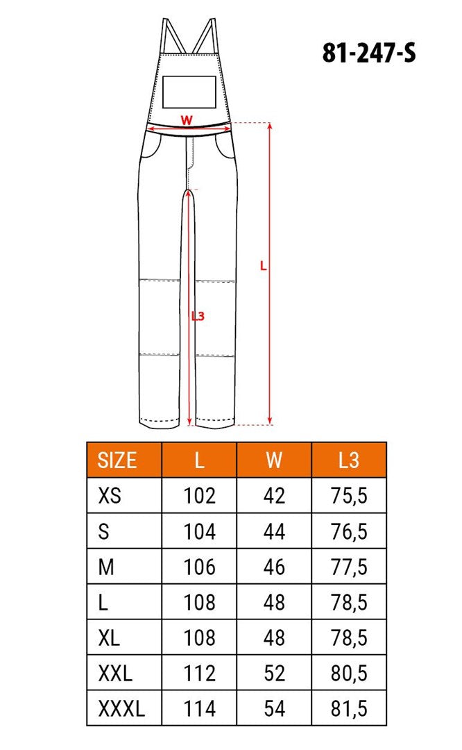 NEO TOOLS Work Trousers Cotton Size S 959 g TOP-81-247-S