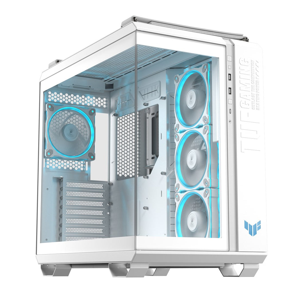 ASUS TUF GAMING GT502 Horizon TG ARGB Midi Tower Case - White