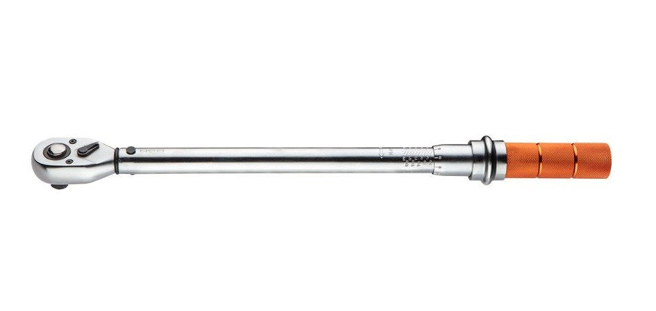NEO TOOLS 1/2" Torque Wrench 20-210 N-m 1766 g Dimensions 518 mm x 76 mm x 77 mm Model 08-827