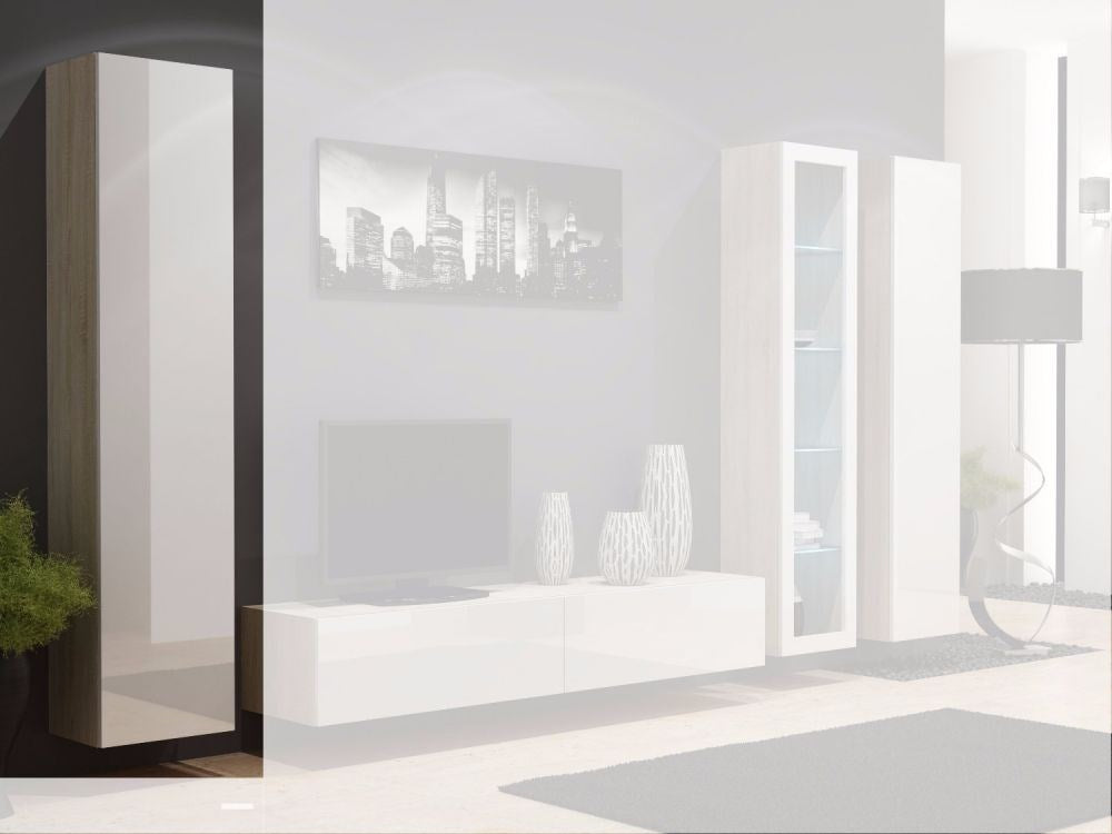 Cama Full cabinet VIGO '180' 180/40/30 sonoma/white gloss