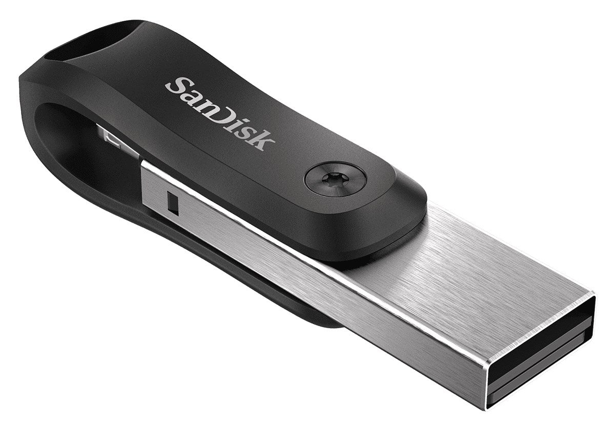 SanDisk iXpand Go - USB Flash Drive - 64GB - USB3.0/ Lightning - for Apple iPad/iPhone (SDIX60N-064 G-GN6NN)