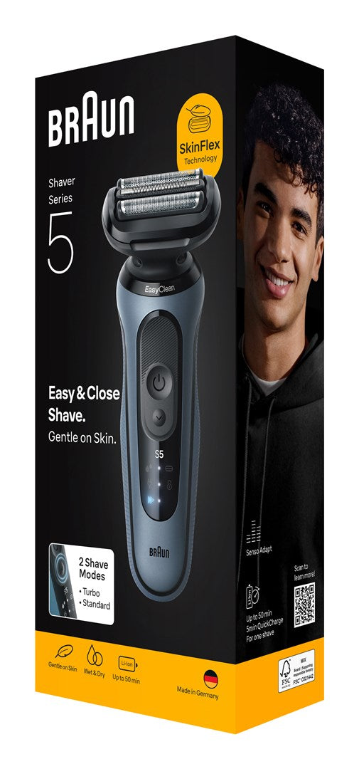 Braun Series 5 52-A1000S men's shaver Foil shaver Blue
