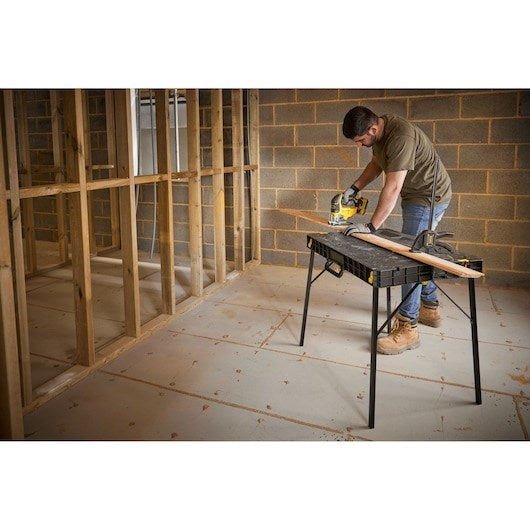 Stanley Essential Portable Fold Up Workbench - Compact Design - 320 kg Max Load STST83492-1