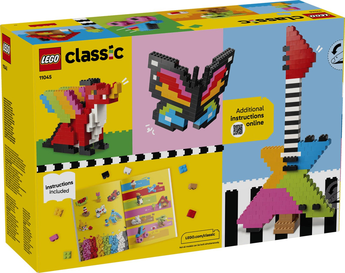 LEGO CLASSIC Creative Colorful Bricks Set, 820 Elements, Model 11045