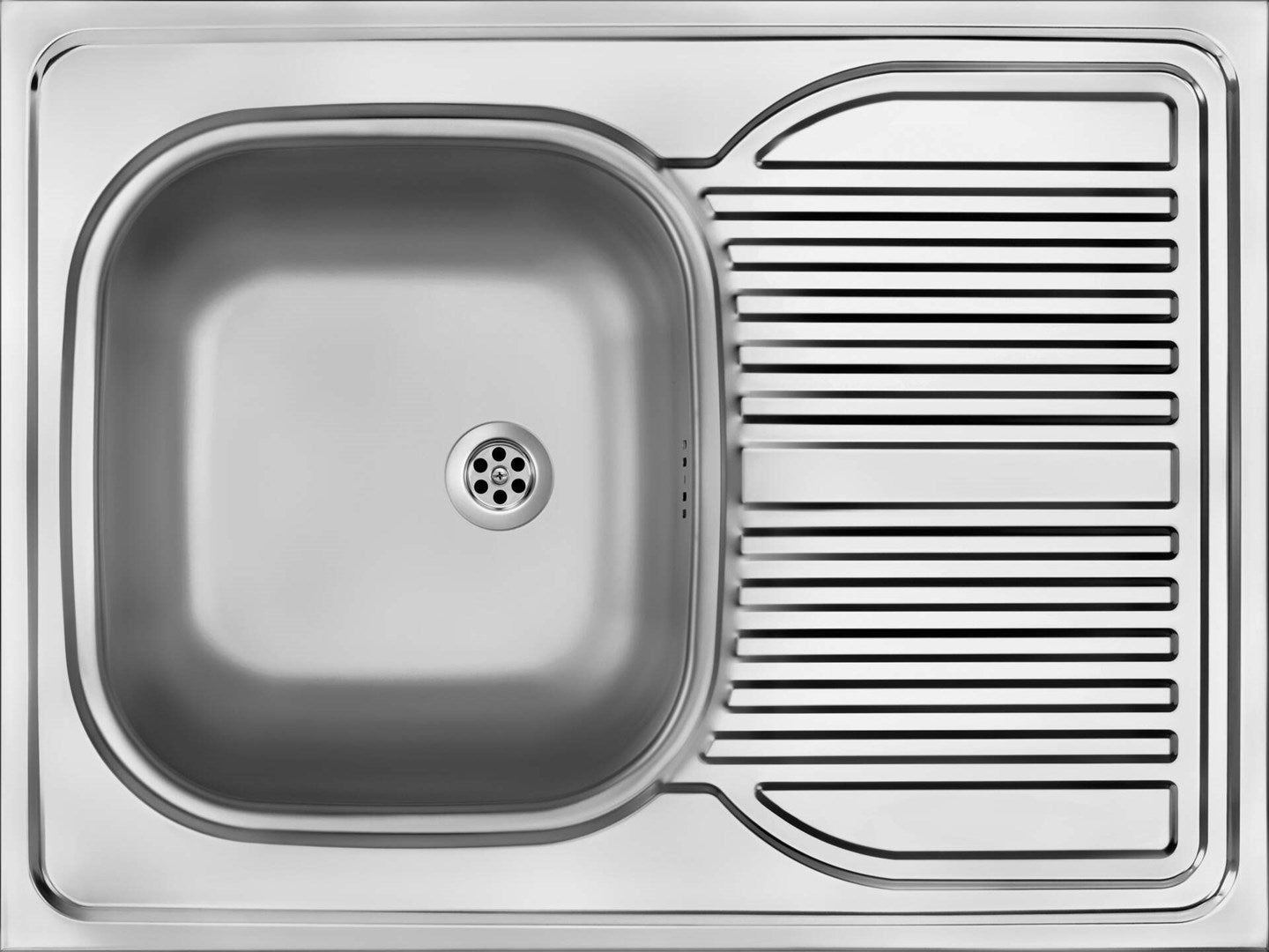 Deante Steel Sink 1-Bowl 80x60 cm Tango Overlay