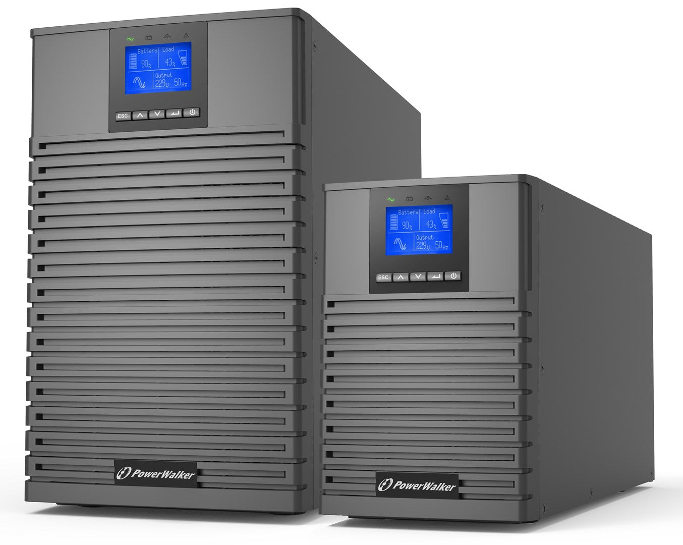 PowerWalker VFI 2000 ICT IoT - 2000VA Online UPS with 8 AC Outlets