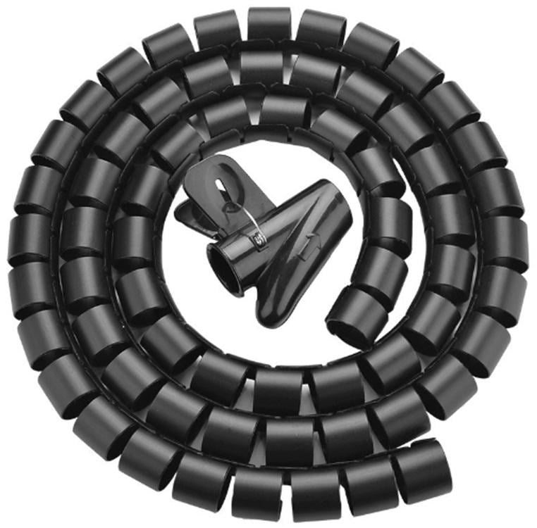 UNITEK OT1102ABK03-25 M Spiral Cable Organizer 25 m, Black
