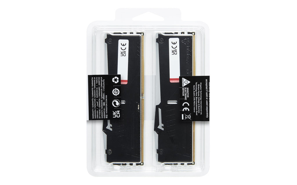 Kingston FURY Beast RGB - DDR5 - 32GB (2 x 16GB) - DIMM 288-PIN - 2800 MHz - CL40 - KF556C40BBAK2-32 PC5-44800