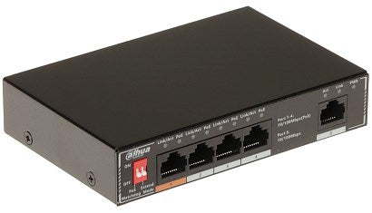 Dahua Technology PoE SF1005P Unmanaged L2 Fast Ethernet (10/100) Power over Ethernet (PoE) Black
