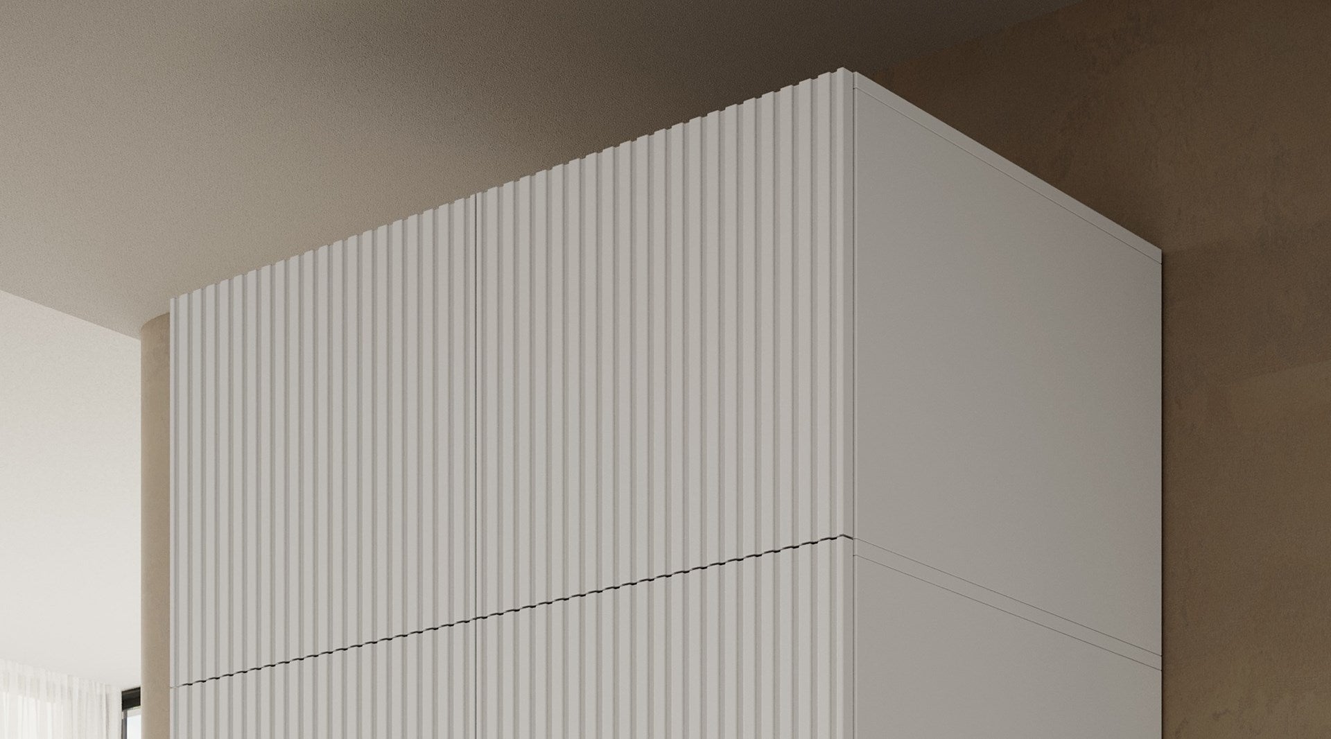 Wardrobe PAFOS 2D BASE 90x55.5x45 White Matt