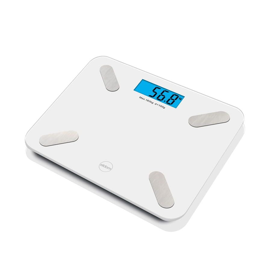 ELDOM Personal Scale TWO550B - 180 kg Capacity, Body Fat and Bone Mass Analysis