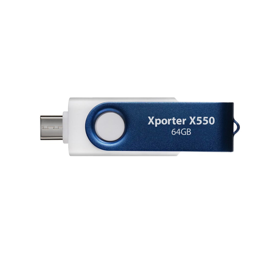 Patriot Memory Xporter X550 64GB USB Flash Drive USB Type-A and Type-C
