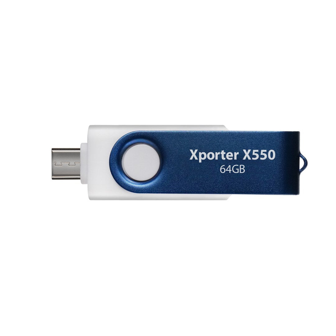 Patriot Memory Xporter X550 64GB USB Flash Drive USB Type-A and Type-C