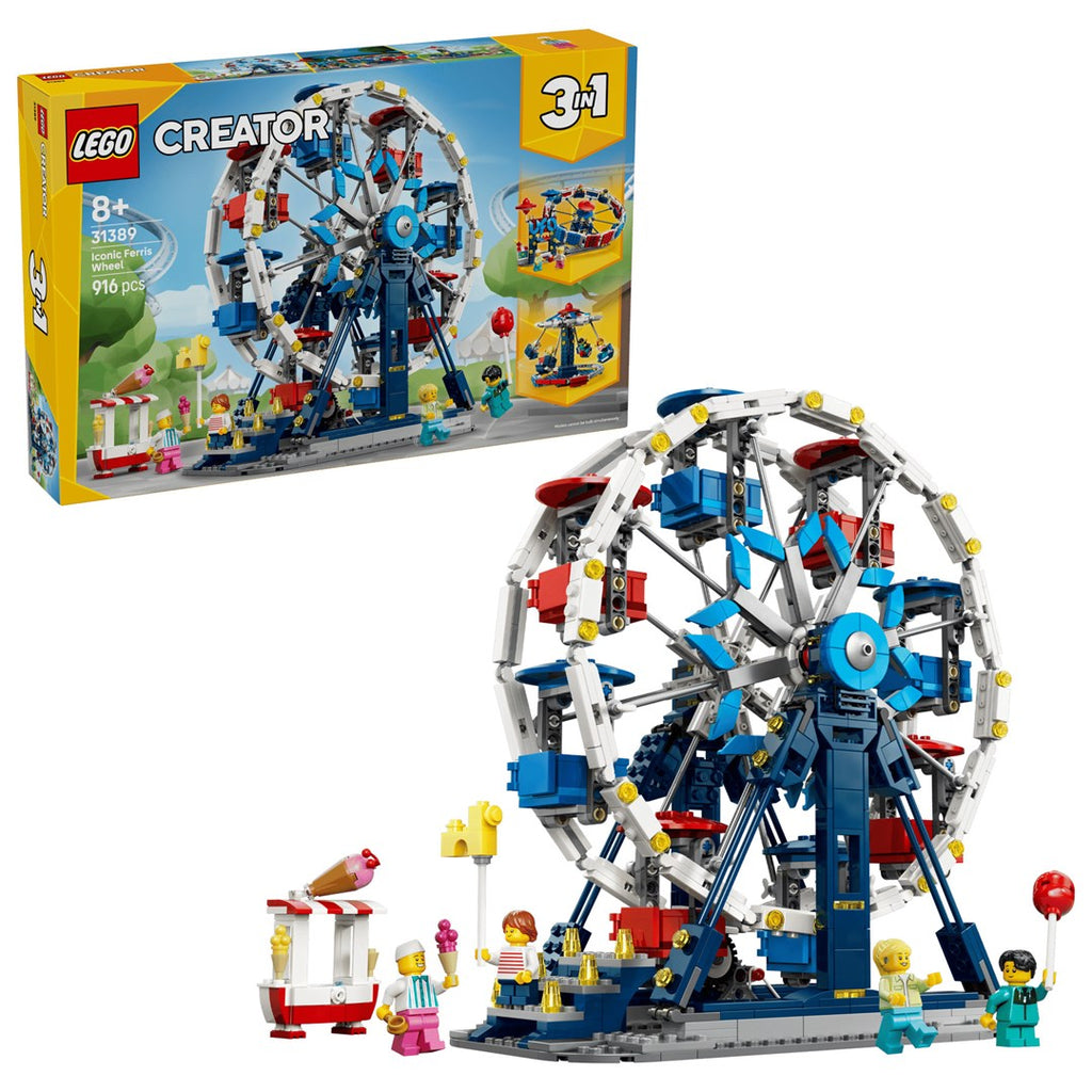 LEGO CREATOR 3 IN 1 Building Blocks Set 916 Elements for Ages 8+ Model 31389 Iconic Ferris Wheel
