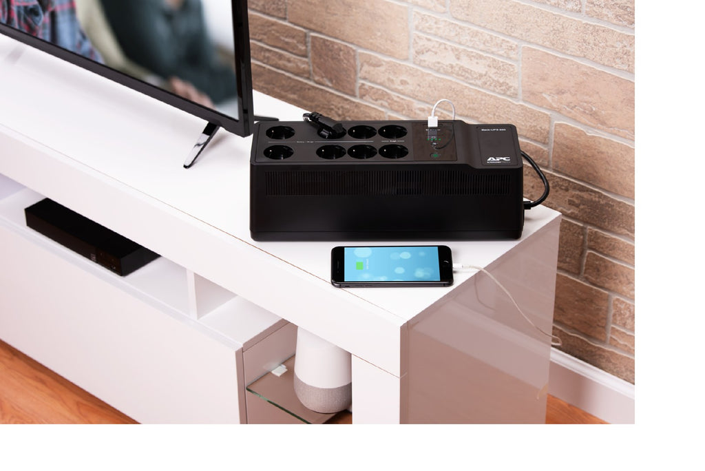APC Back-UPS BE650G2 - USV - Wechselstrom 230 V - 400 Watt - 650 VA - Ausgangsanschlüsse: 8 - black (BE650G2-GR)
