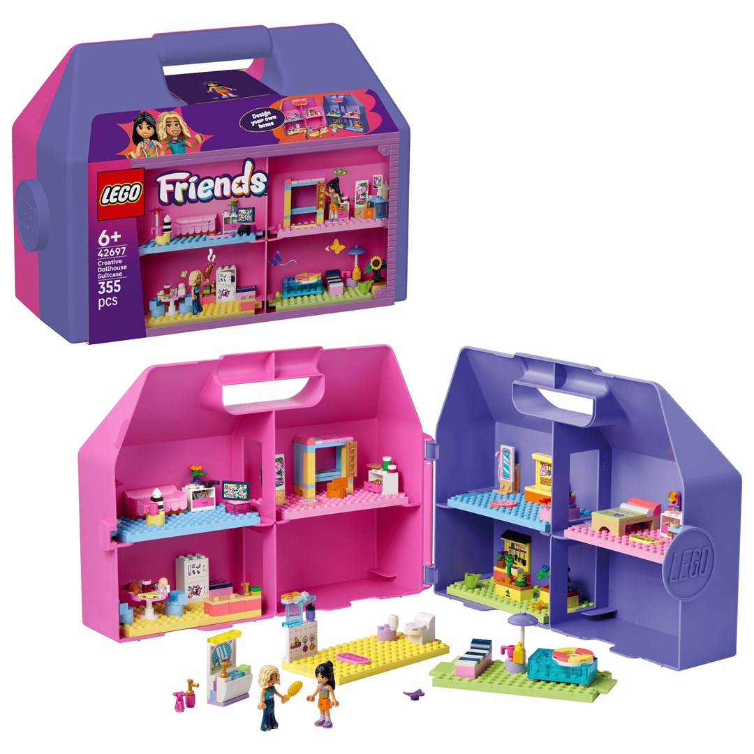 LEGO FRIENDS Creative Dollhouse Suitcase 42697 Building Blocks 355 Pieces 6+ Years