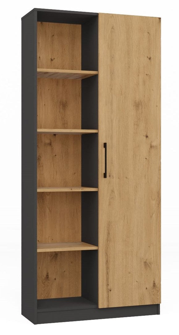 Topeshop RD-80 Anthracite/Artisan Office Bookcase - Model RD-80