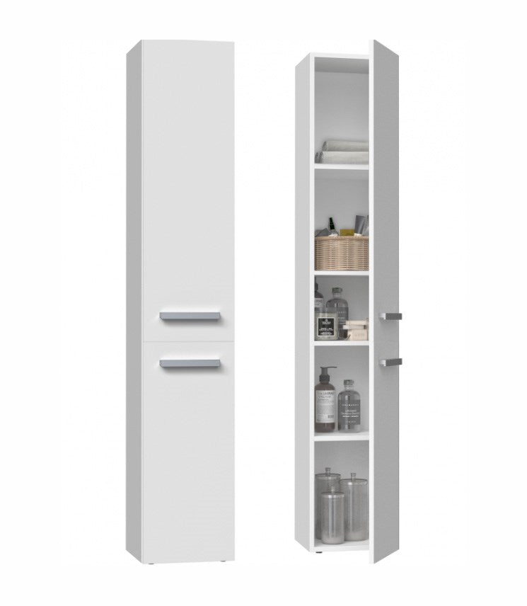 NEL II Bathroom Cabinet 31x30x174 cm Matt White