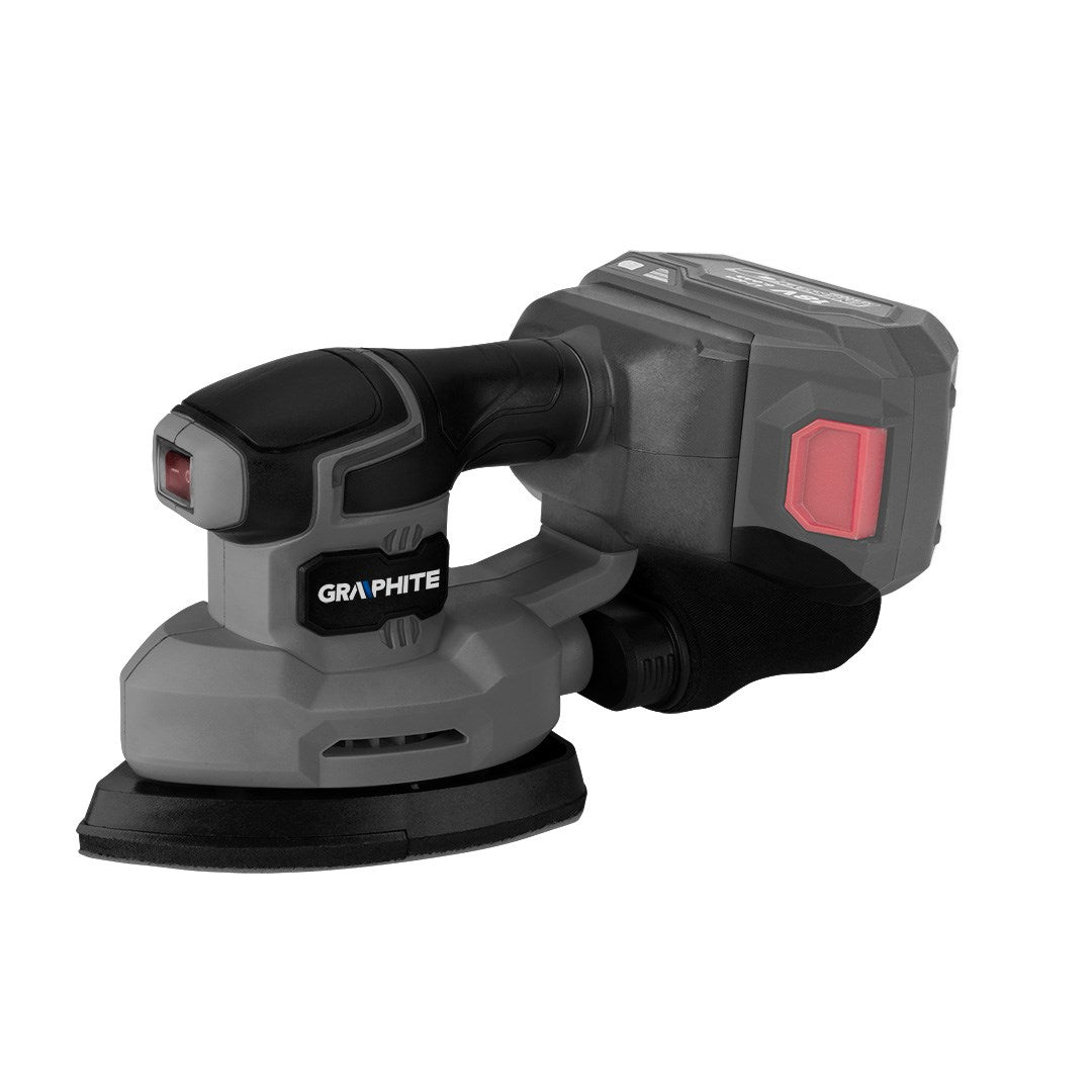 GRAPHITE DELTA Energy+ 18V Orbital Sander 1210 g 130 mm x 190 mm x 163 mm Model 58GE141