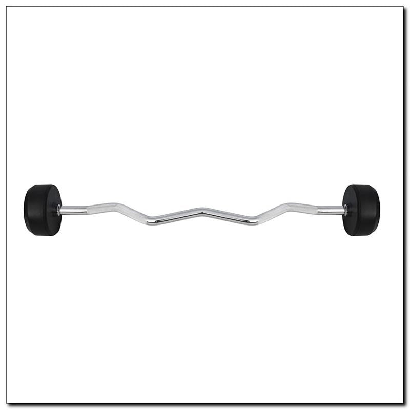 HMS GSL20 fixed rubberised barbell/grip 20kg