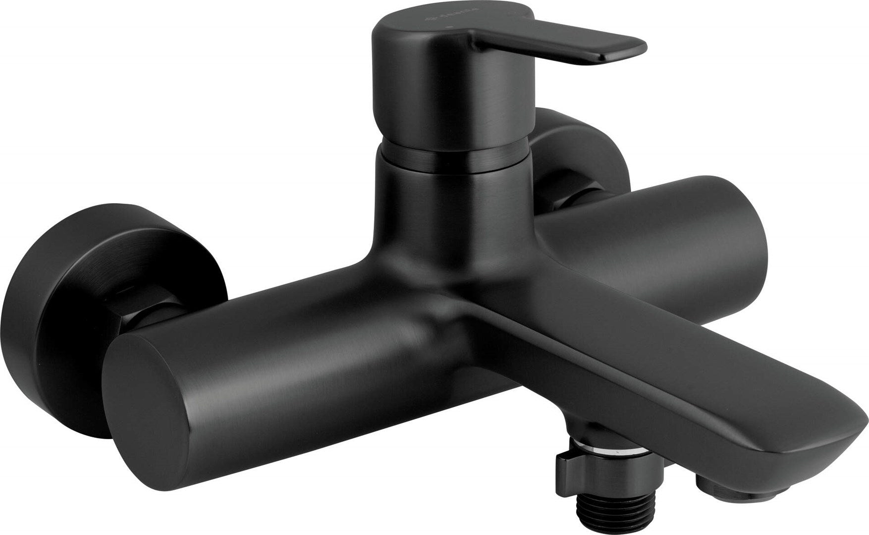 Deante Arnika Wall-Mounted Bathtub Mixer Matte Black Single-Lever BQAN10N