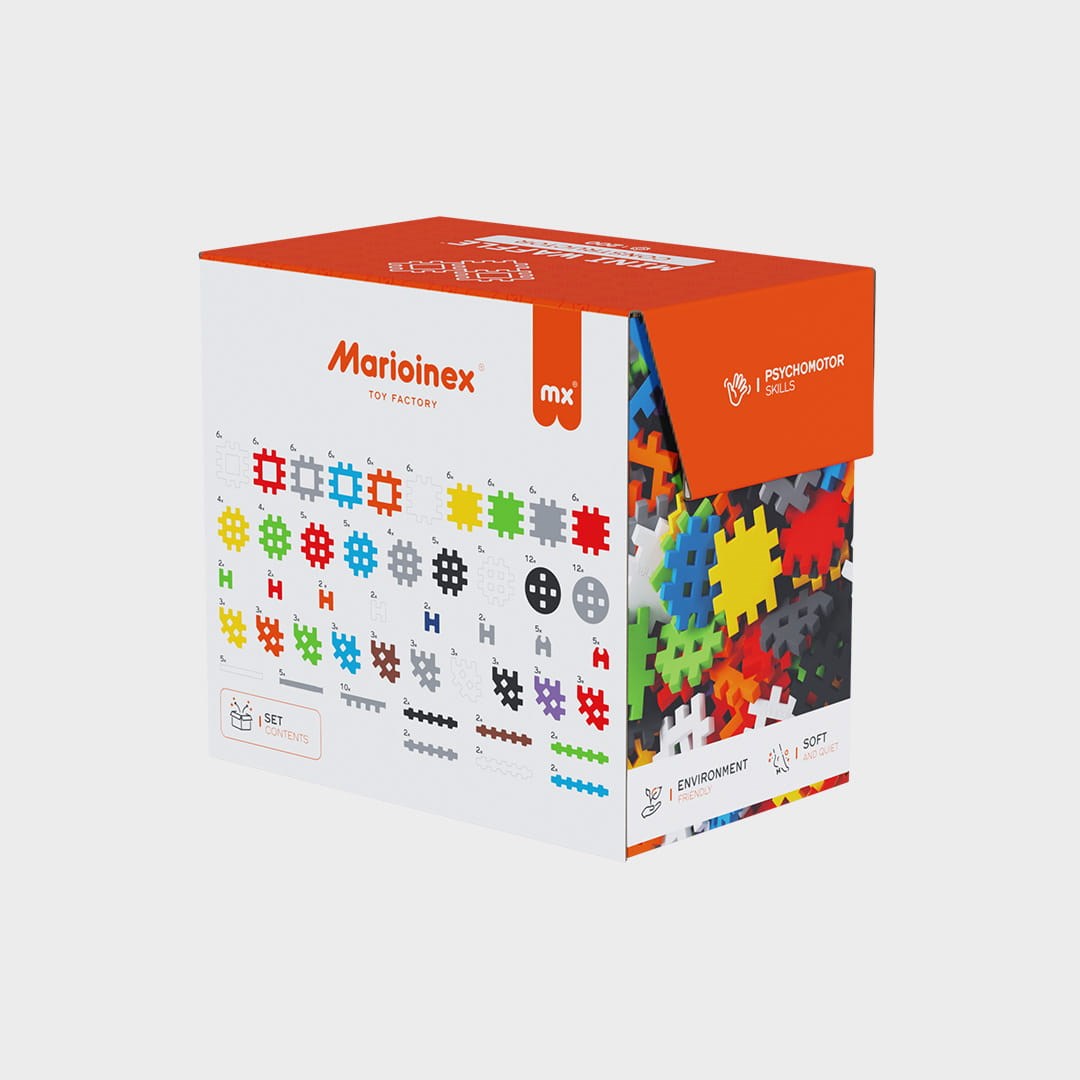 Marioinex Mini Waffle Building Blocks, 200 Pieces, Ages 4+, Model 908433