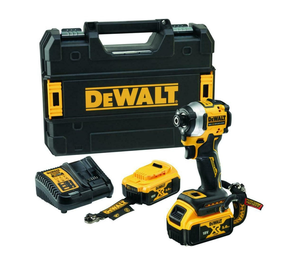 DeWALT DCF850P2T Impact Driver 18V 208Nm SCREWDRIVER18V 2x5.0Ah