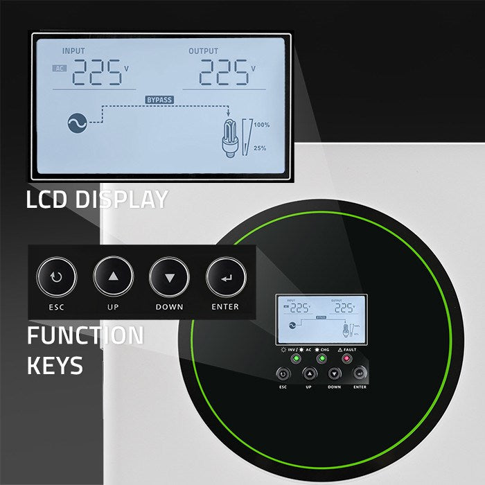 Hybrid solar inverter Off-Grid 3500W  Wi-fi