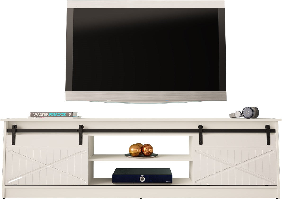 RTV GRANERO Cabinet 200x56.7x35 White/Gloss White