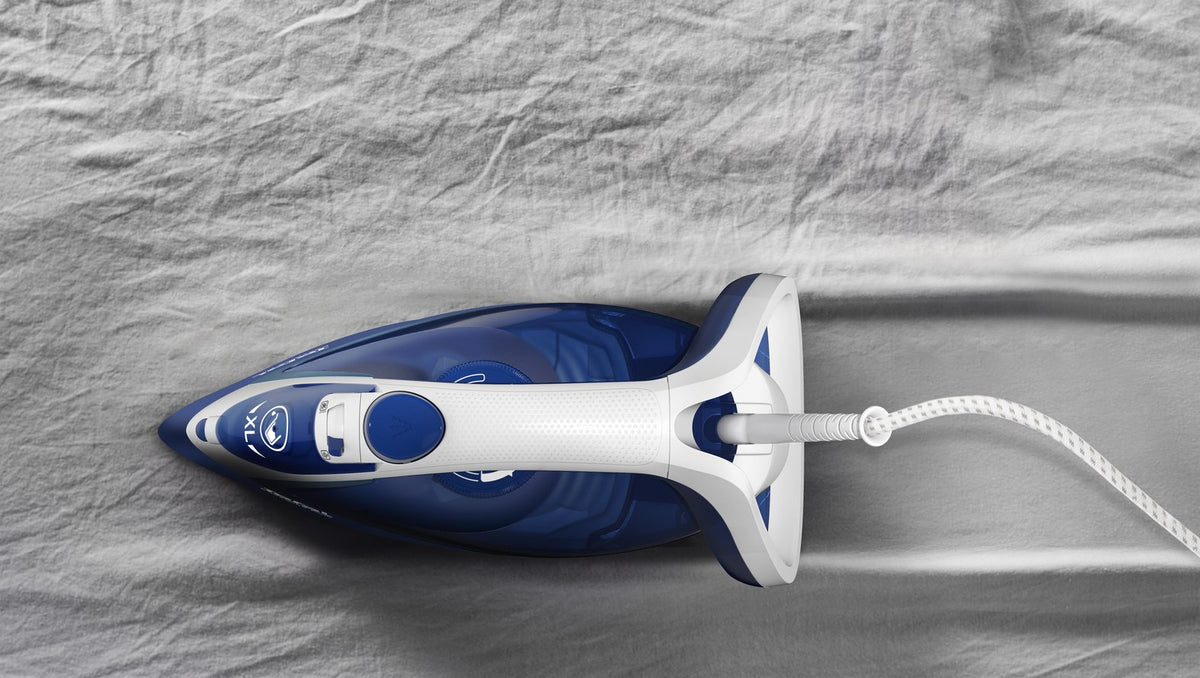 Tefal EasyGliss Plus FV5735 iron Dry & Steam iron Durilium soleplate 2500 W Blue  White