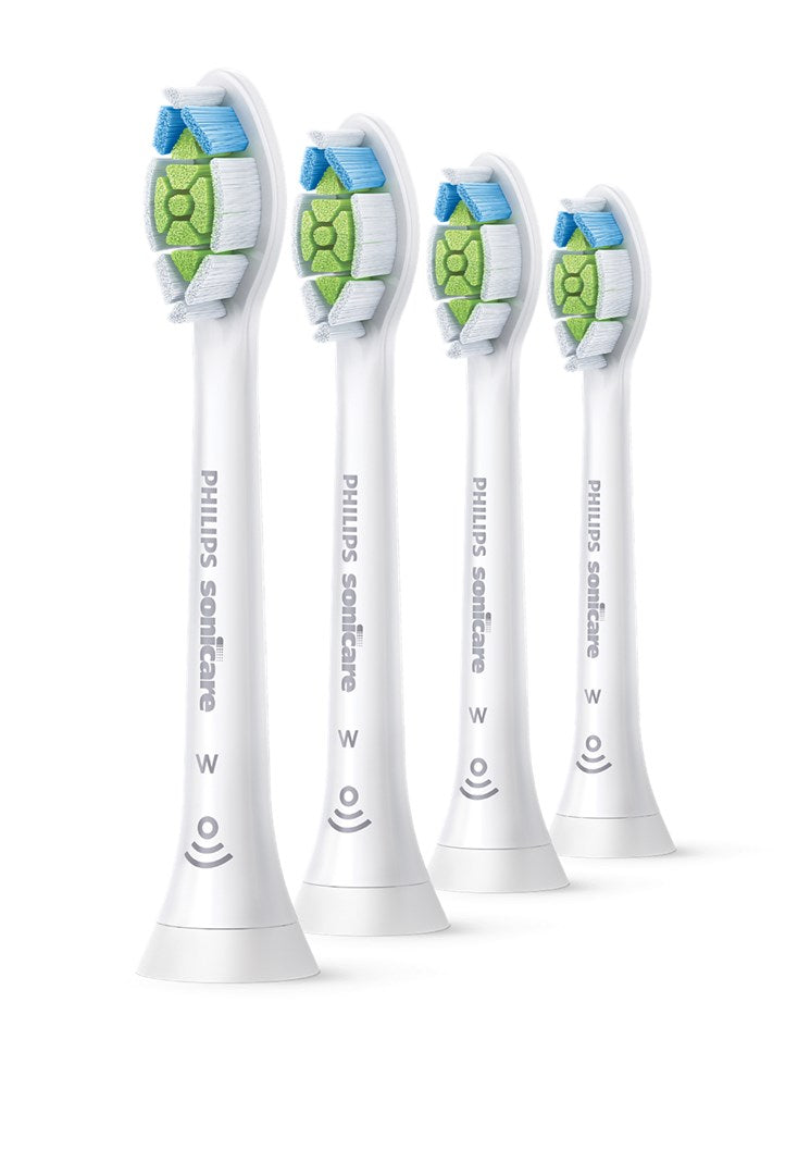 Philips Sonicare Optimal White HX6064/87 Replacement Brush Heads, 4 Pack