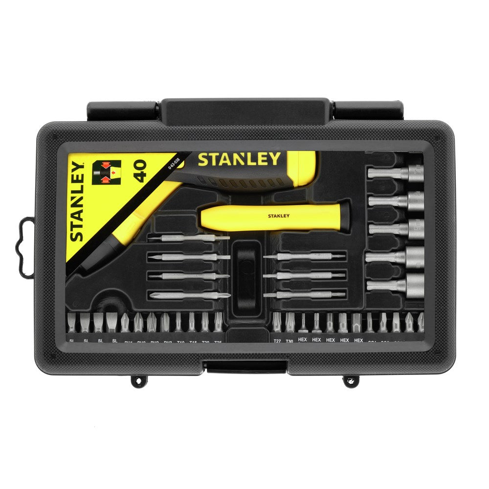STANLEY Tool Set 38 Pieces Ratchet Screwdrivers with 31 Bits Model 0-63-038