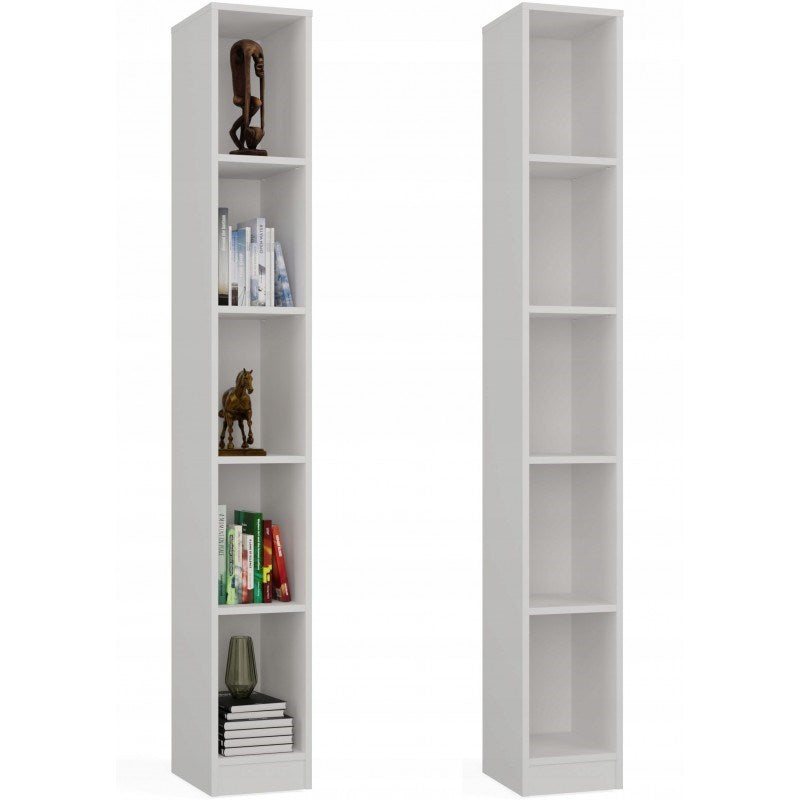 R25 White Bookcase