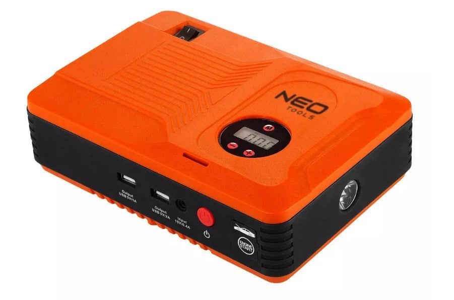 NEO tools Jump Starter 11-997 with Flashlight, Powerbank, Compressor